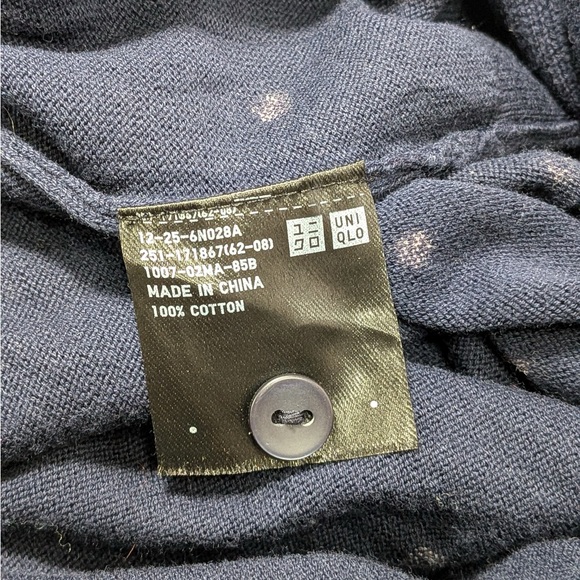 Uniqlo Cotton Polka Dot Cardigan - Picture 6 of 7